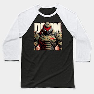 Doom Guy Dom Baseball T-Shirt